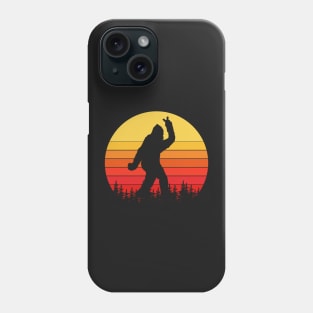 Funny Peace Out Bigfoot, Sassy Sasquatch Phone Case