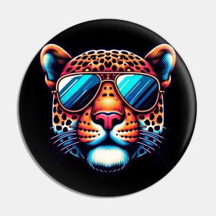 Jaguar Wearing Sunglasses Pin