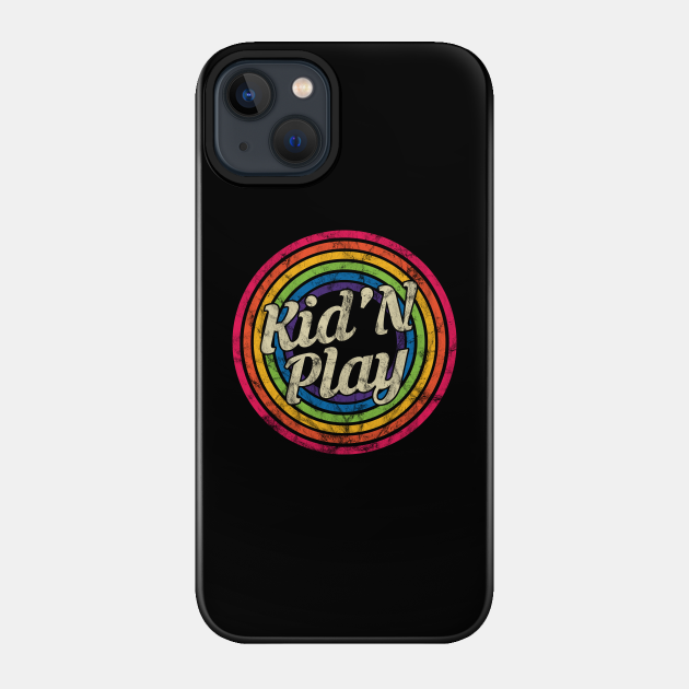 Kid 'N Play - Retro Rainbow Faded-Style - Kid N Play - Phone Case