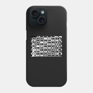 In and out, black and white waves Phone Case