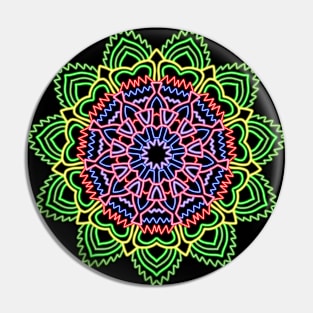 Neon Flower Pin