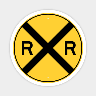 Railroad Xing Sign (new) Magnet