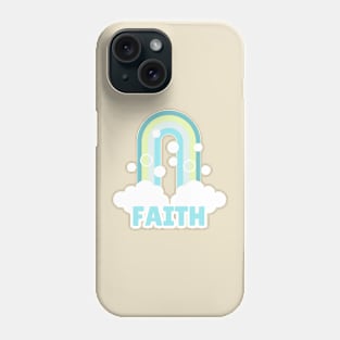 Rainbow Dream Pale Blue Retro Faith Style Phone Case