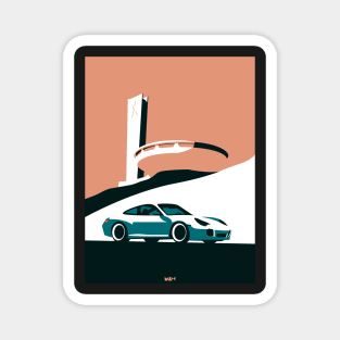 911 996 with Brutalist Architecture Magnet