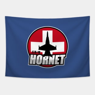 Swiss F/A-18 Hornet Tapestry