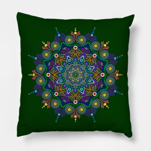 Ornate Illusion Mandala Pillow