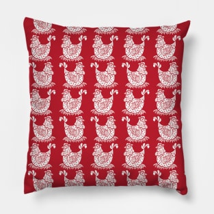All The Chickens Pillow