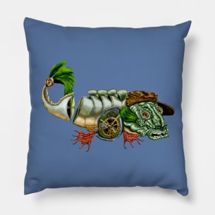 Bobart Spittle the steampunk archer fish Pillow