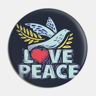 Love Peace Pin