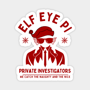 ELF EYE PRIVATE INVESTIGATOR -RED Magnet