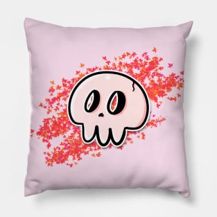 Pink Skull Pillow