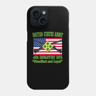 4th Infantry Division Phone Case