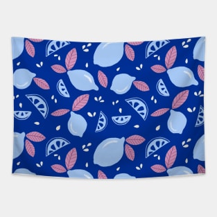 Cute Lemon Pattern - Retro Tapestry