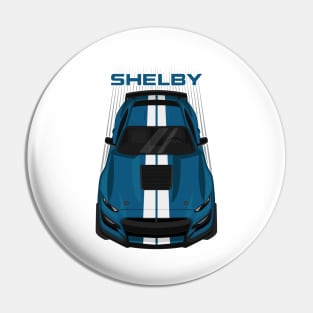 Ford Mustang Shelby GT500 2020-2021 - Ford Performance Blue - White Stripes Pin