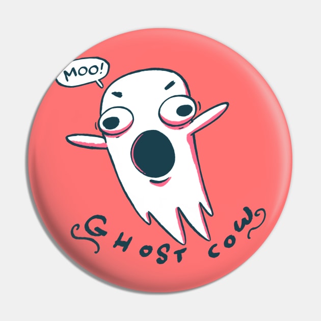 Ghost Cow Pin by neilkohney