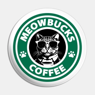 MeowBucks Coffee Pin