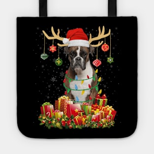 Boxer Christmas Gift t-shirt Dog Lover Christmas Gift Tote