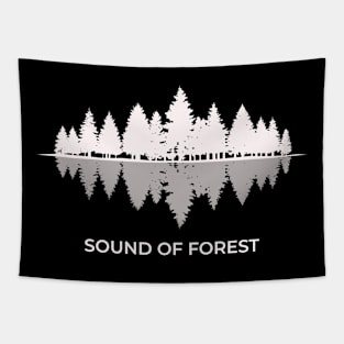 Forest Sound a Forest Appearing To Be Sound Waves and the Quote Sound of Forest Forest Tapestry