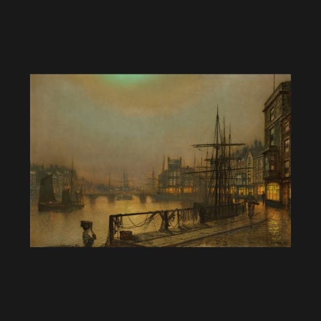 Whitby at Night by John Atkinson Grimshaw by Classic Art Stall