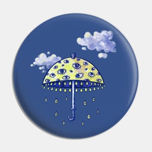 Crying Umbrella Pin