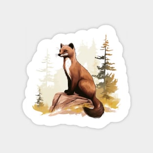 Pine Marten Magnet