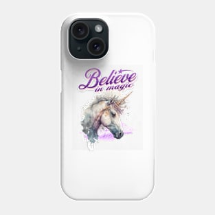 Believe in Magic Unicorns (horse) Phone Case