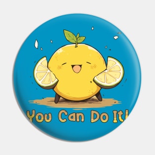 Yuzu Cheering You Can Do It Pin