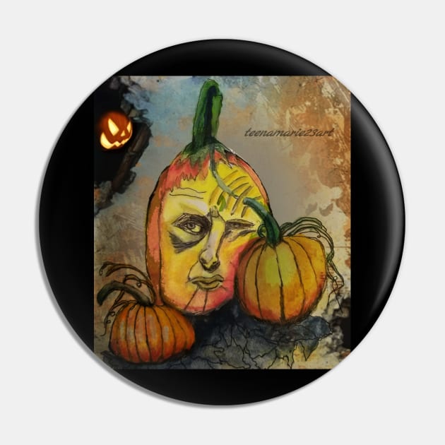 Pumpkin Pin by teenamarie23art