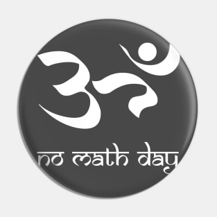 No math day (white) Pin