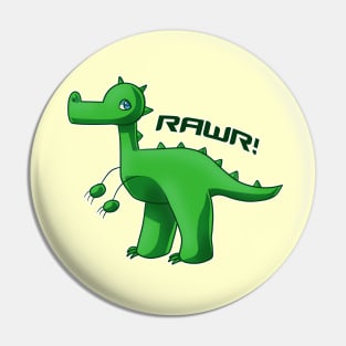 Green T-Rex Pin