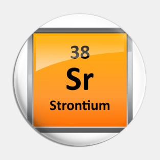 Strontium Element Symbol - Periodic Table Pin