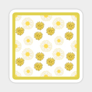 Yellow Daisies Pattern Magnet