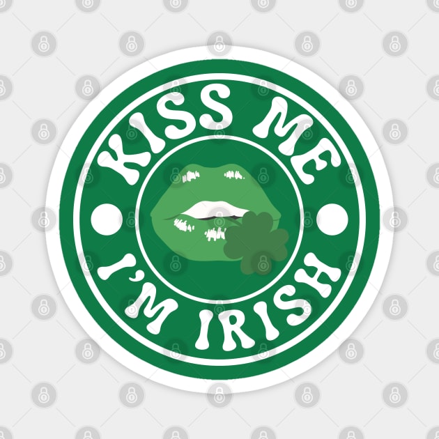 Kiss Me I'm Irish Magnet by Creatifly Graphic Tees