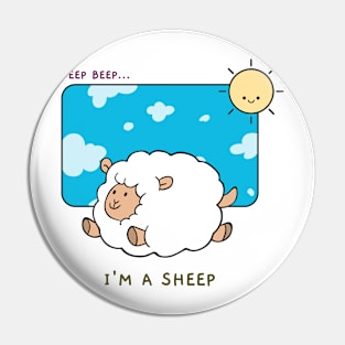 Iam a sheep Pin