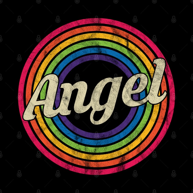 Angel - Retro Rainbow Faded-Style by MaydenArt