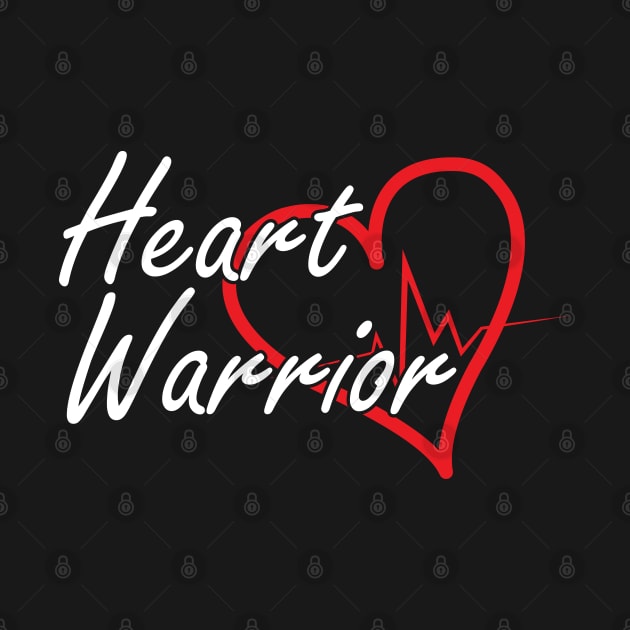 CHD Awareness - Heart Warrior w by KC Happy Shop