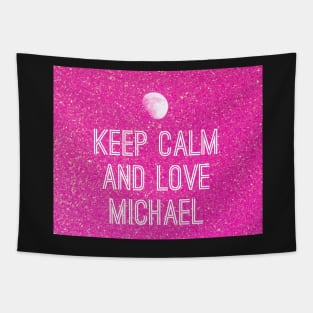 Keep calm and love Michael No. 2 Tapestry