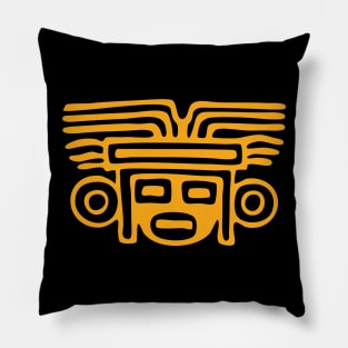 Aztec Culture Warrior Mask Pillow