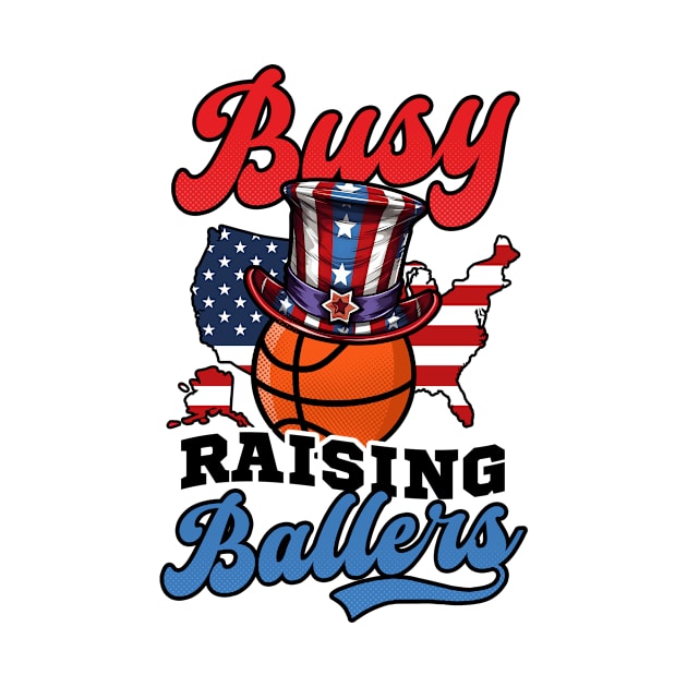 4th Of July Basketball Shirt | Busy Raising Ballers by Gawkclothing