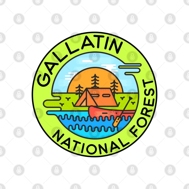 Gallatin National Forest Montana Camping Canoe by DD2019