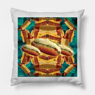 wrong hotdogs Pillow