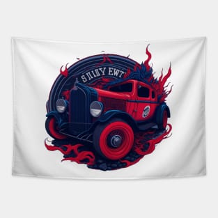 Stylized vintage car. Ford 1920 Tapestry
