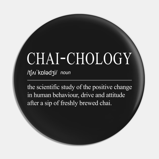 Chai-chology The Science Behind A Great Chai Tea - White Text Pin by 4U2NV-LDN