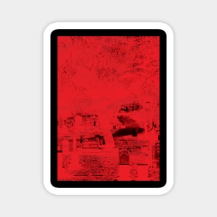 Red graveyard Magnet