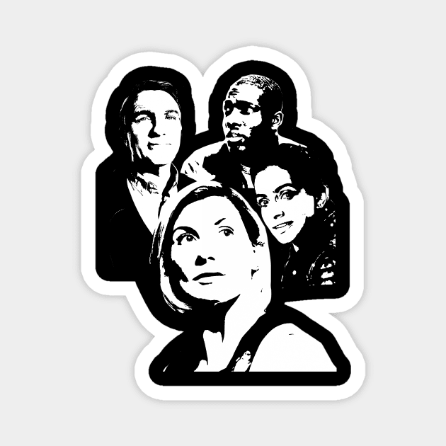 Doctor Who Team Fam Magnet by Diversions pop culture designs