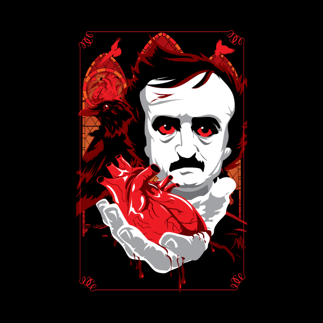 Edgar Allan Poe by CuddleswithCatsArt