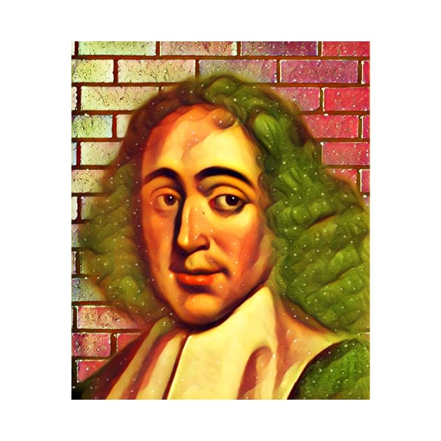 Baruch Spinoza Snow Portrait | Baruch Spinoza Artwork 14 by JustLit