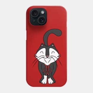 Cute Black and White Cat Phone Case