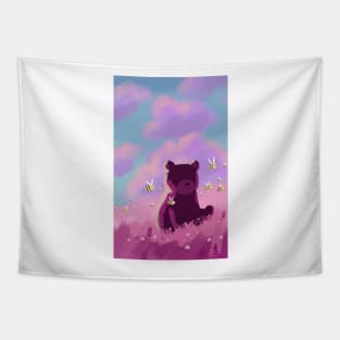 Cute digital art of teddy bear Tapestry