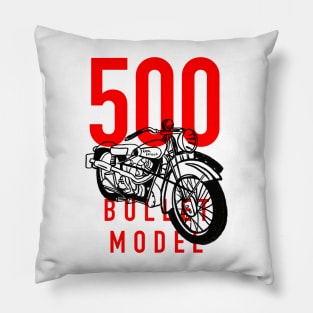 Royal enfield 500 bullet model vintage cool motorcycles Pillow